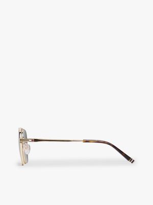 lunettes de soleil navigateur vert pour hommes tommy hilfiger