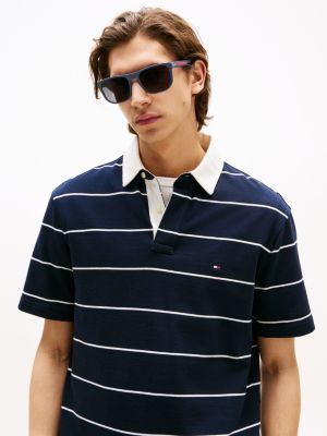 blau quadratische sonnenbrille für herren - tommy hilfiger