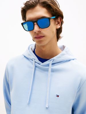 blau quadratische sonnenbrille für herren - tommy hilfiger