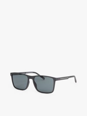 lunettes de soleil rectangulaires gris pour hommes tommy hilfiger