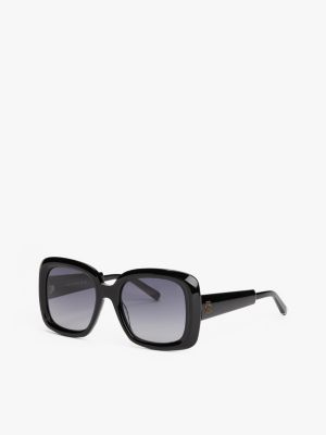 black quadratische sonnenbrille für damen - tommy hilfiger