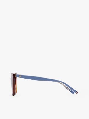 rot quadratische sonnenbrille für damen - tommy hilfiger