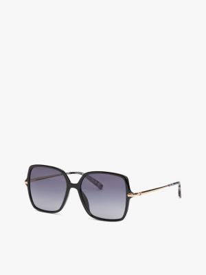 lunettes de soleil carrées black pour femmes tommy hilfiger