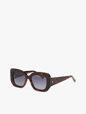 braun cat-eye-sonnenbrille für damen - tommy hilfiger