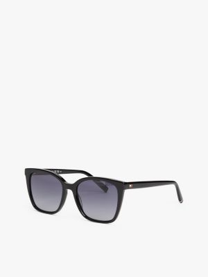 lunettes de soleil carrées black pour femmes tommy hilfiger