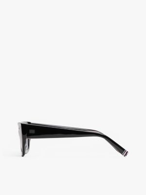 schwarz cat-eye-sonnenbrille für damen - tommy hilfiger