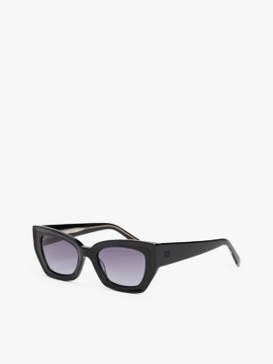 schwarz cat-eye-sonnenbrille für damen - tommy hilfiger