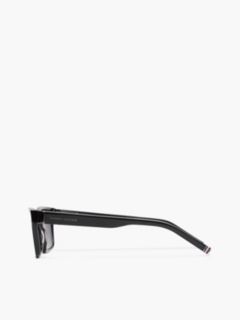 Signature Tip Rectangular Sunglasses — Black 2