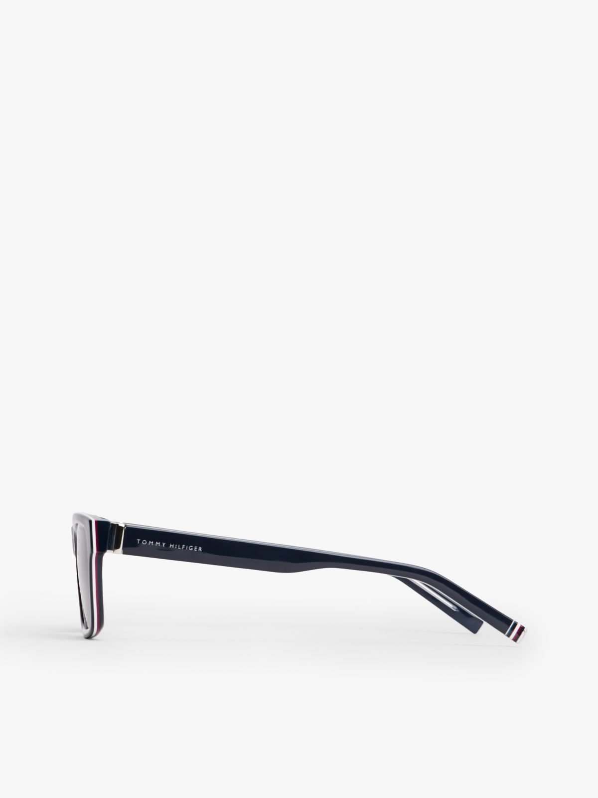 Signature Tip Rectangular Sunglasses — Blue