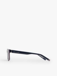 Signature Tip Rectangular Sunglasses — Blue 2
