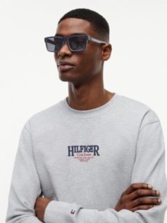 Signature Tip Rectangular Sunglasses — Blue 3