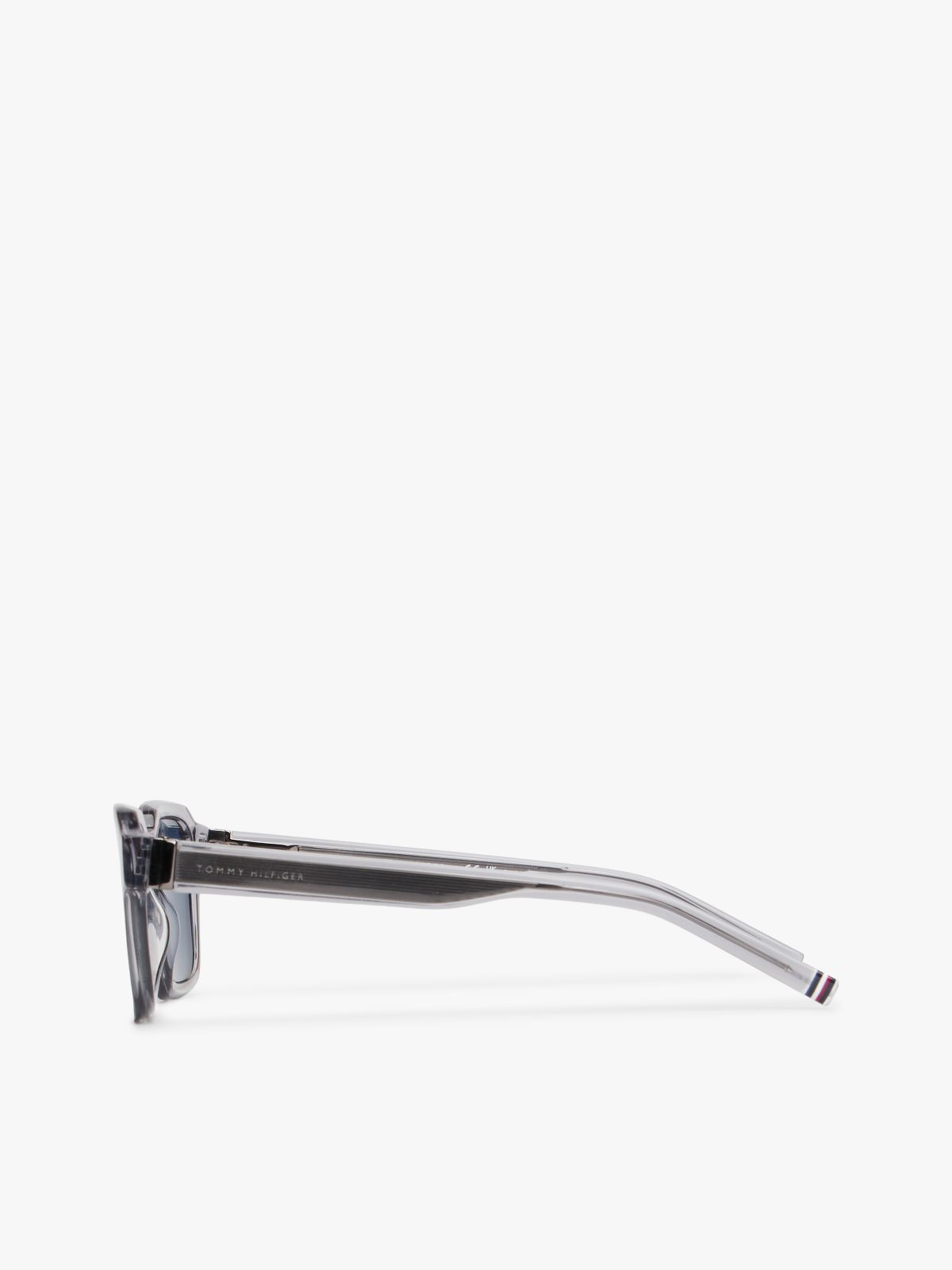 Signature Tip Square Sunglasses — Grey