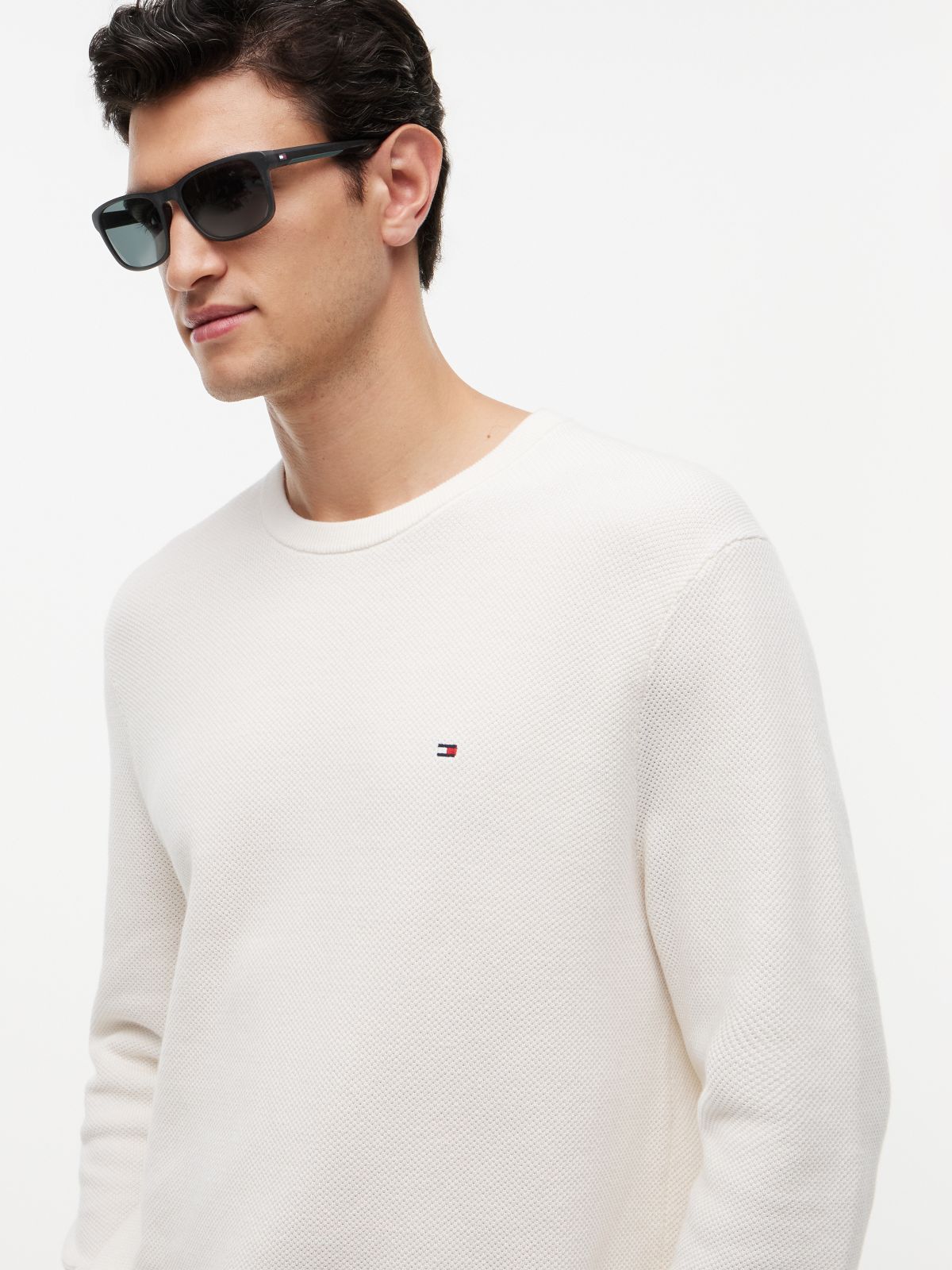 Flag Rectangular Sunglasses — Black