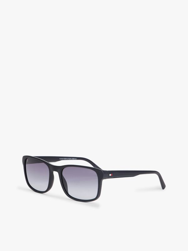 Flag Rectangular Sunglasses — Blue