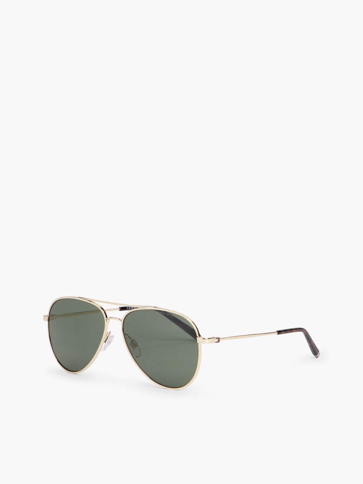 Stainless Steel Aviator Sunglasses — Green