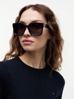 TH Monogram Polarised Square Sunglasses — Black 3