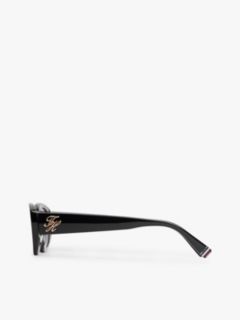 Logo Plaque Oval Sunglasses — Black 2