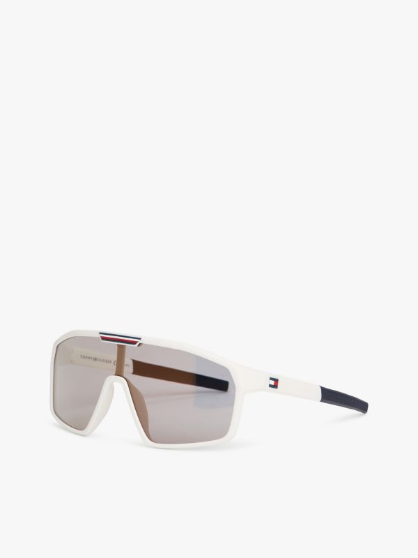 Signature Mask Sunglasses — White
