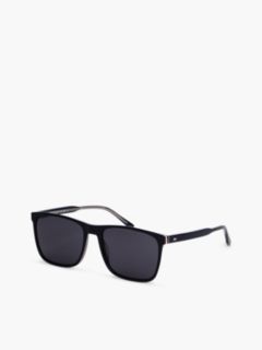 Global Stripe Rectangular Sunglasses — Blue 1