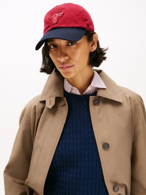 rot 47 for tommy chicago bulls baseball-cap für gender-inclusive erwachsene - tommy hilfiger