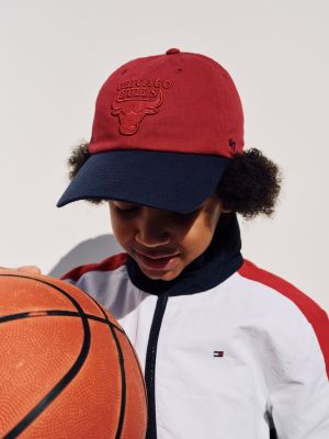 rot 47 for tommy chicago bulls baseball-cap für gender-inclusive erwachsene - tommy hilfiger