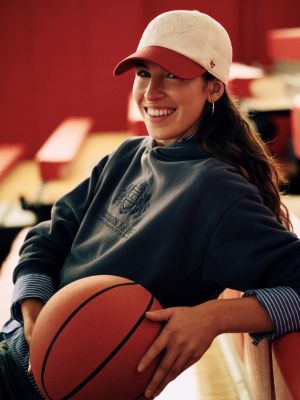 cappello '47 for tommy con logo new york knicks bianco da gender-inclusive adulti tommy hilfiger