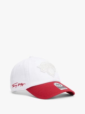 white 47 for tommy new york knicks baseballpet voor volwassenen gender inclusive - tommy hilfiger