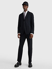 black th tech slim fit suit for men tommy hilfiger