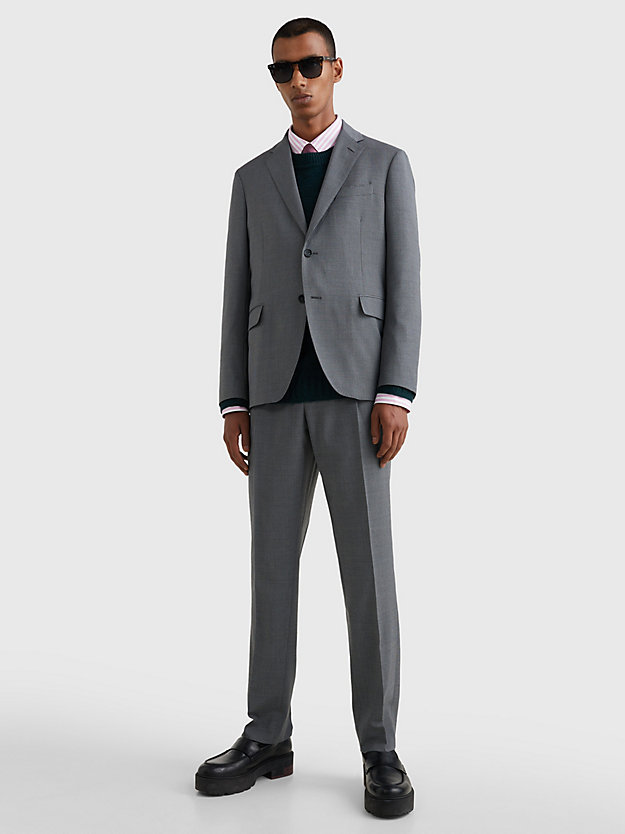GREY Tailored Slim Fit Trousers for men TOMMY HILFIGER