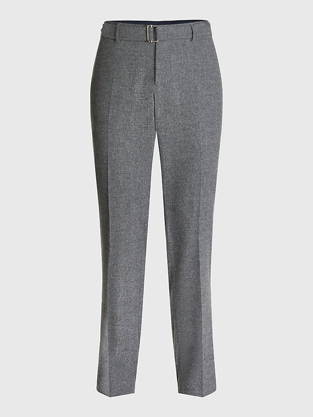 GREY TH Tech Flannel Slim Fit Trousers for men TOMMY HILFIGER