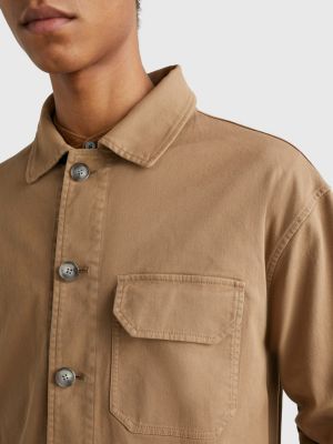 Garment Dyed Twill Jacket | BEIGE | Tommy Hilfiger