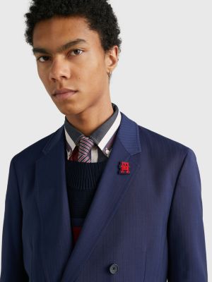 Tommy Hilfiger Men's Blue Modern Fit Patterned Blazer – COUTUREPOINT