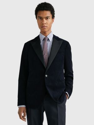 Velvet Tuxedo Jacket Blue Tommy Hilfiger