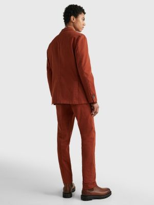 strip Asser pond Garment-dyed pak van twill met stretch | BRUIN | Tommy Hilfiger