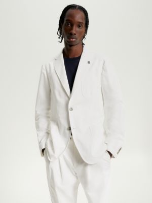 Tailored Pique Blazer WHITE Tommy Hilfiger