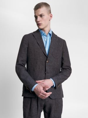 Mens wool casual clearance blazer