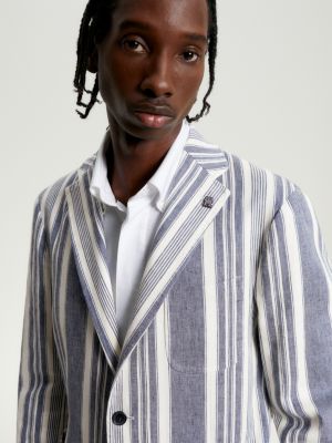 Gray hotsell striped blazer