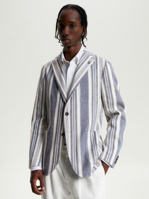 Stripe shop blazer men