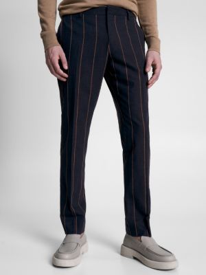 Zara grey pinstripe pants, Men's Fashion, Bottoms, Trousers on