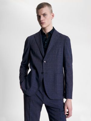 Woven Slim Fit Blazer Blue Tommy Hilfiger