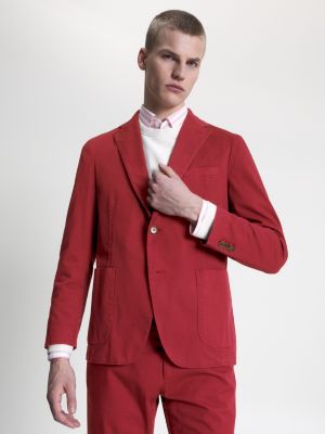 Tommy hilfiger on sale red blazer