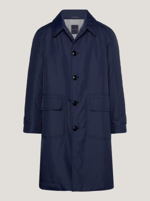 Padded Raglan Sleeve Coat | Blue | Tommy Hilfiger