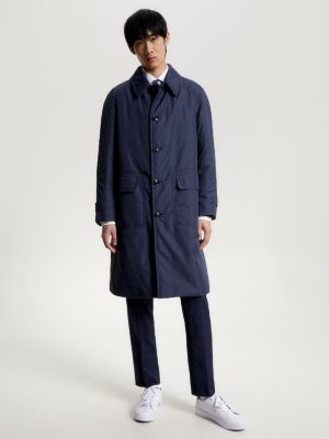 Tommy hilfiger piped wool military clearance coat