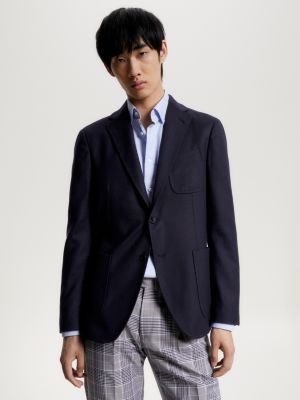 Tommy Hilfiger Blue Plaid Windowpane Sport Coat, $73