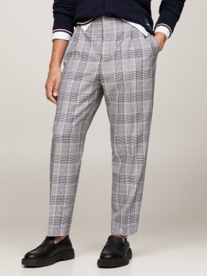 Checkered pants sale mens grey