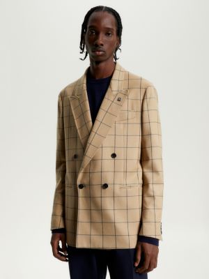 Windowpane check outlet blazer