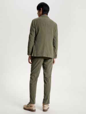 Garment Dyed Corduroy Slim Fit Blazer Green Tommy Hilfiger