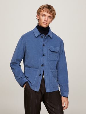 Baby Corduroy Flap Pocket Slim Jacket | Blue | Tommy Hilfiger