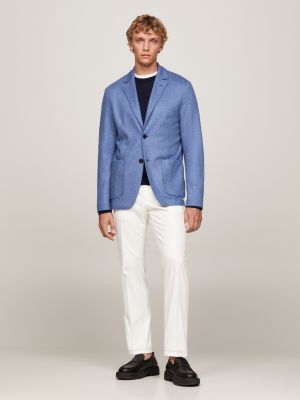 TH Monogram Slim Fit Blazer | Blue | Tommy Hilfiger