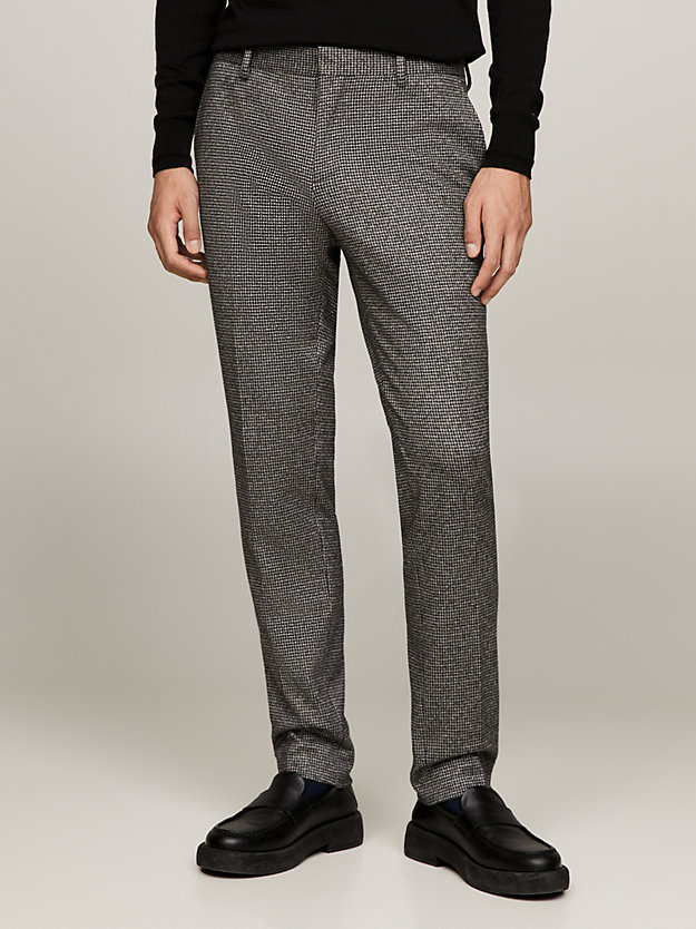 Houndstooth Check Jersey Two Piece Suit | Grey | Tommy Hilfiger